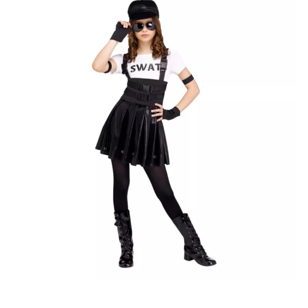 Spirit girls Swat halloween dress girls size 10
